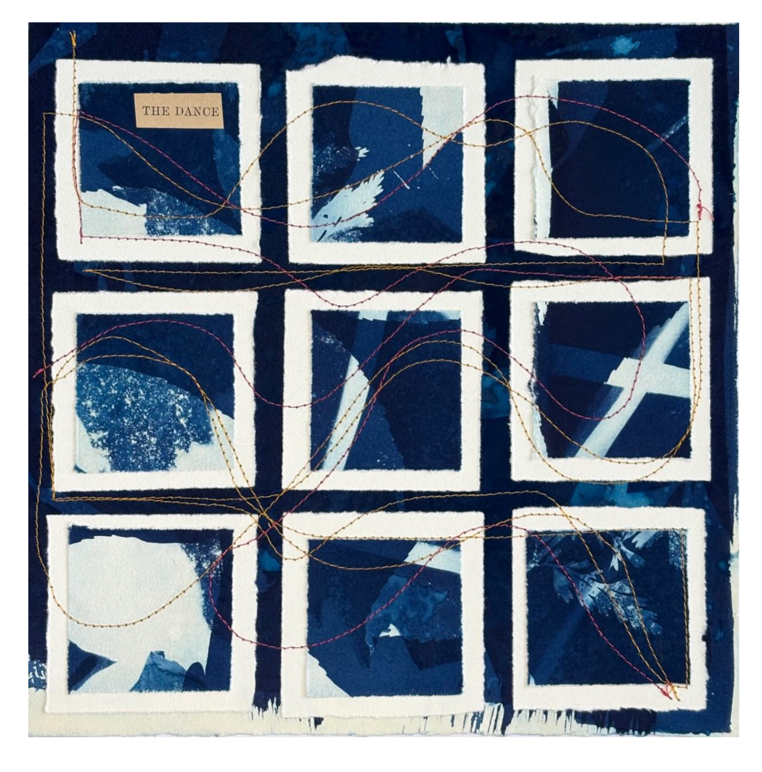 Rhythmic Exercises: nocturnal movement in cyanotype squares